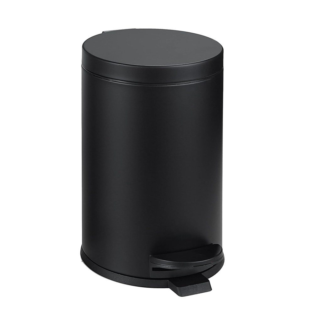 4.5 Liter / 1.2 Gallon round Trash Can with Plastic Inner Bucket; Bathroom, Offi
