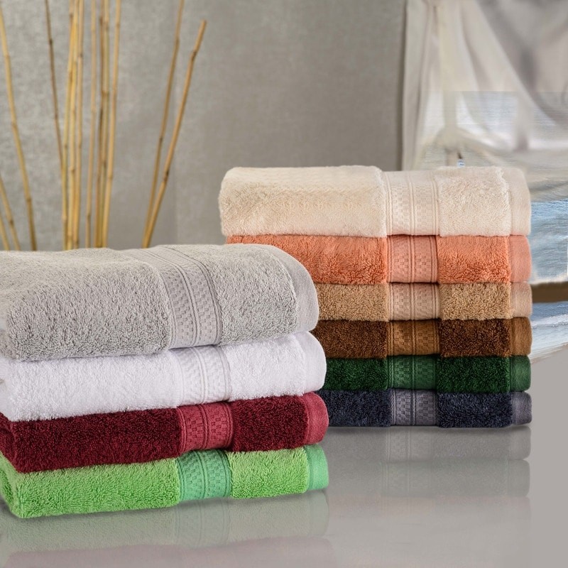 Luxury 8-Piece Towel Set with 2 Bath and 6 Hand Towels