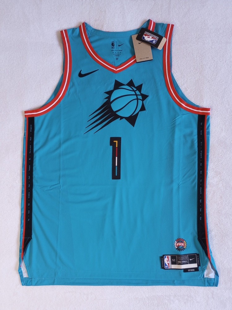 Nike Phoenix Suns Devin Booker 2022-2023 City Edition Authentic Jersey Sz 52 XL