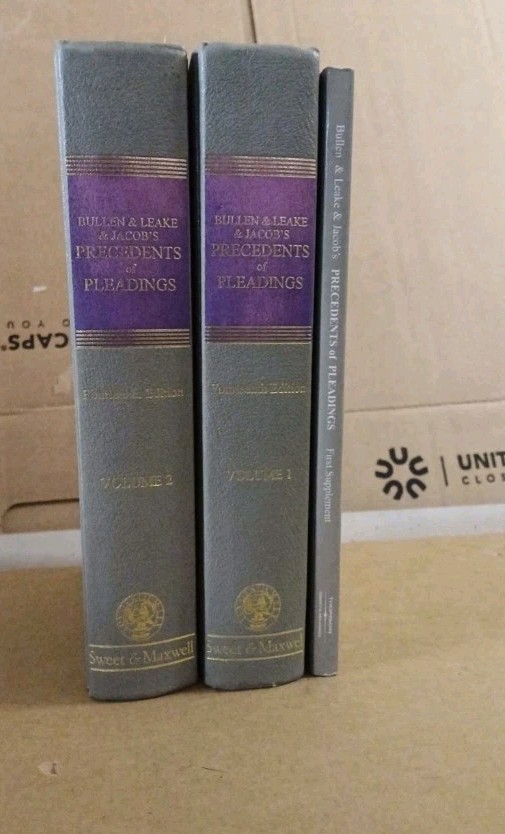 Bullen & Leake & Jacob's Precedents of Pleadings Vol 1 & 2 With Supplement