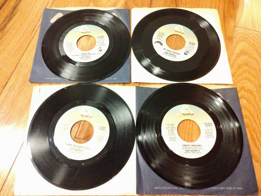 Air Supply 45 Rpm Record Lot