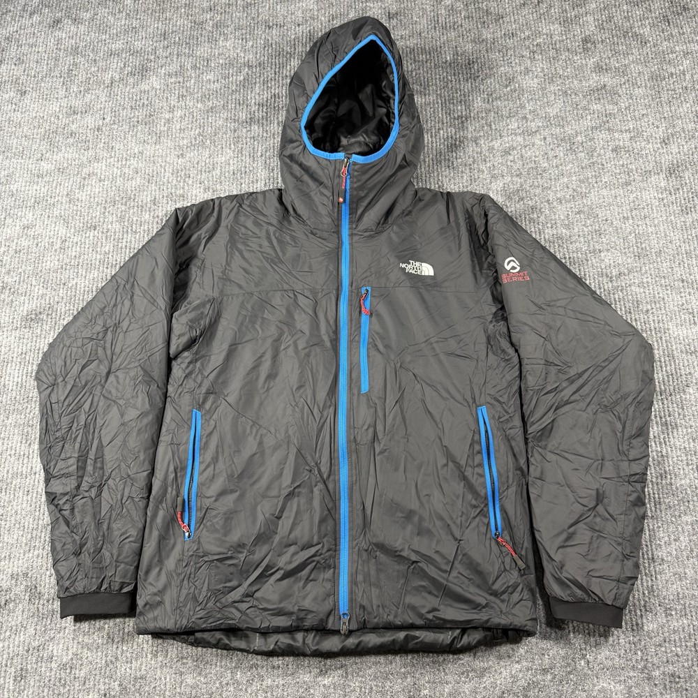 The North Face Summit Series Jacket Men's Medium Hooded Puffer Liner Coat Grey