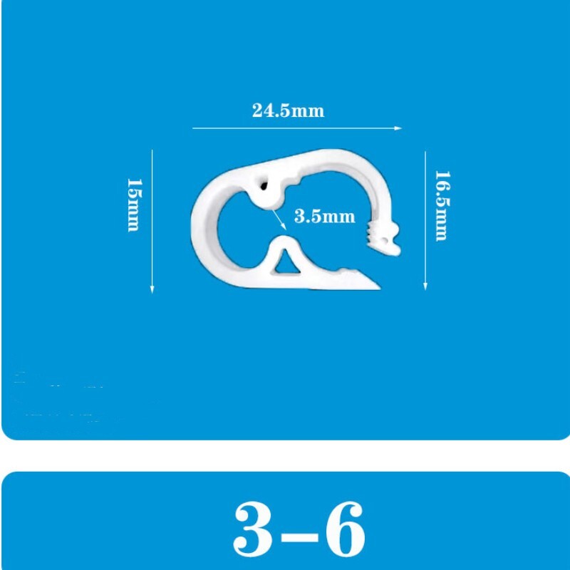 Plastic Tubing Clamps, 20pcs 3mm - 6mm Tube OD Flow Control Hose Clamp