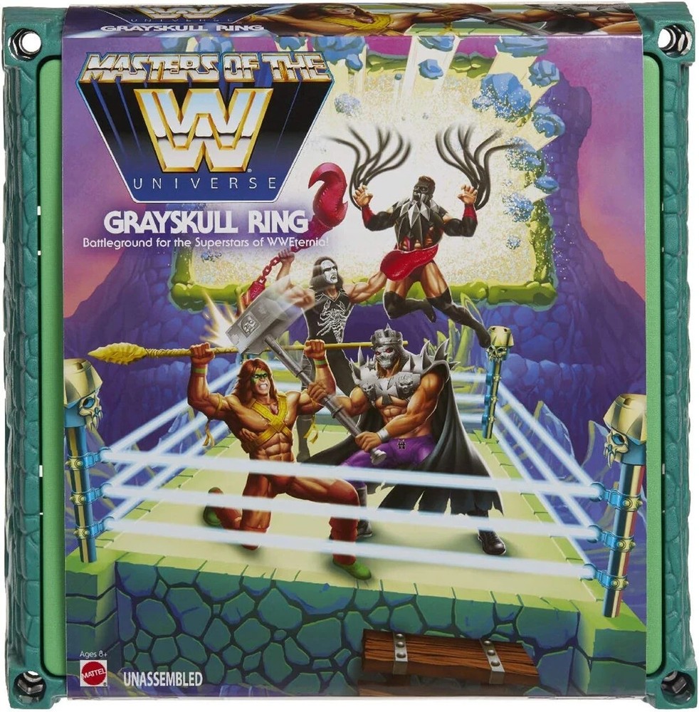 WWE WWETERNIA MASTERS OF THE UNIVERSE GRAYSKULL RING WRESTLING BATTLEGROUND NEW