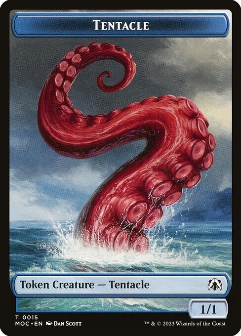 Tentacle - Human Double Sided Token [March of the Machine] MTG