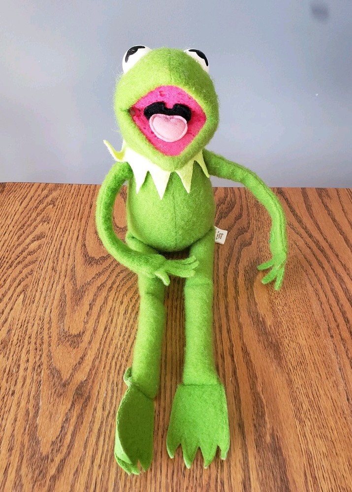 Vintage 1976 Fisher Price Jim Henson Kermit The Frog Muppet Plush Doll  