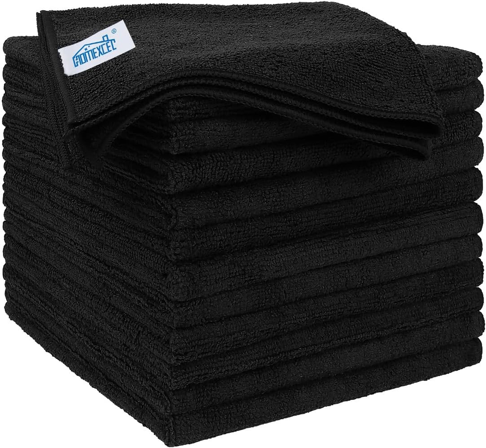Microfiber Cleaning Cloths 12 Pack, Premium 16 X 16 Inch Microfiber Towel
