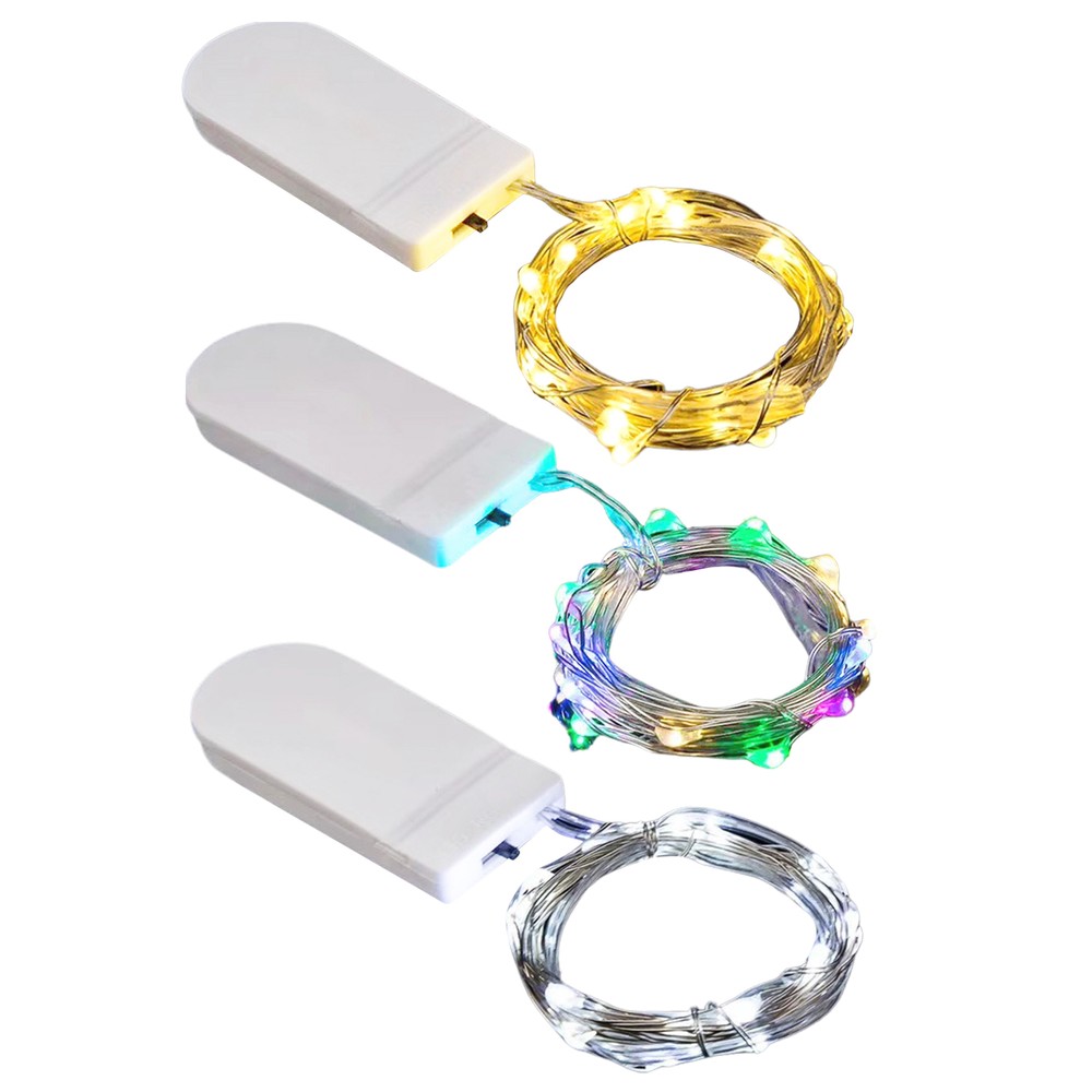 3PC LED String Fairy Lights Wire Battery Powered 1m 10LED String Light for Decor