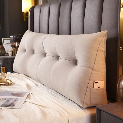 Large Wedge Pillow for Bed - Triangular Backrest & Headboard Support  