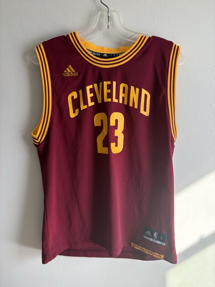 LeBron James Cleveland Cavaliers #23 adidas Jersey (Wine) Size L Ships Same day