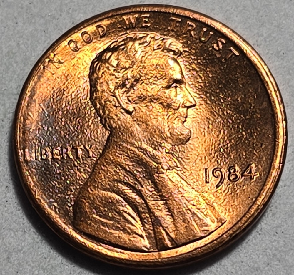 1984 Lincoln Penny 1C No Mint Mark 2.5g Zinc💥 Plating Die Blisters Error💥