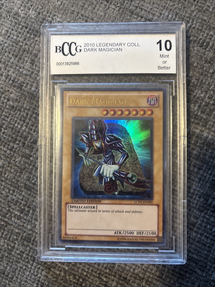 2010 YuGiOh Dark Magician LC01-EN005 LEGENDARY COLLECTION BCCG 10 Gem Mint