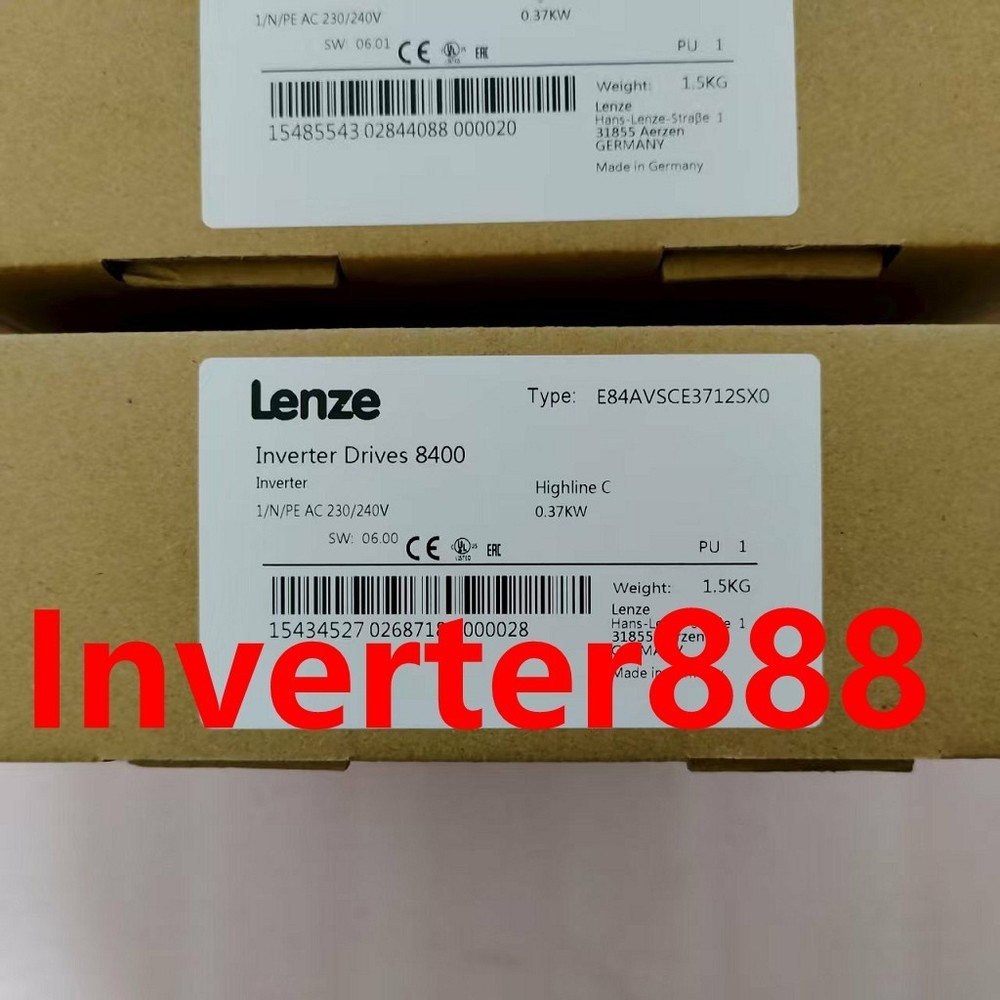 Lenze E84AVSCE3712SX0 8400 StateLine C 0.37kW 230V Inverter Drive New In Stock S