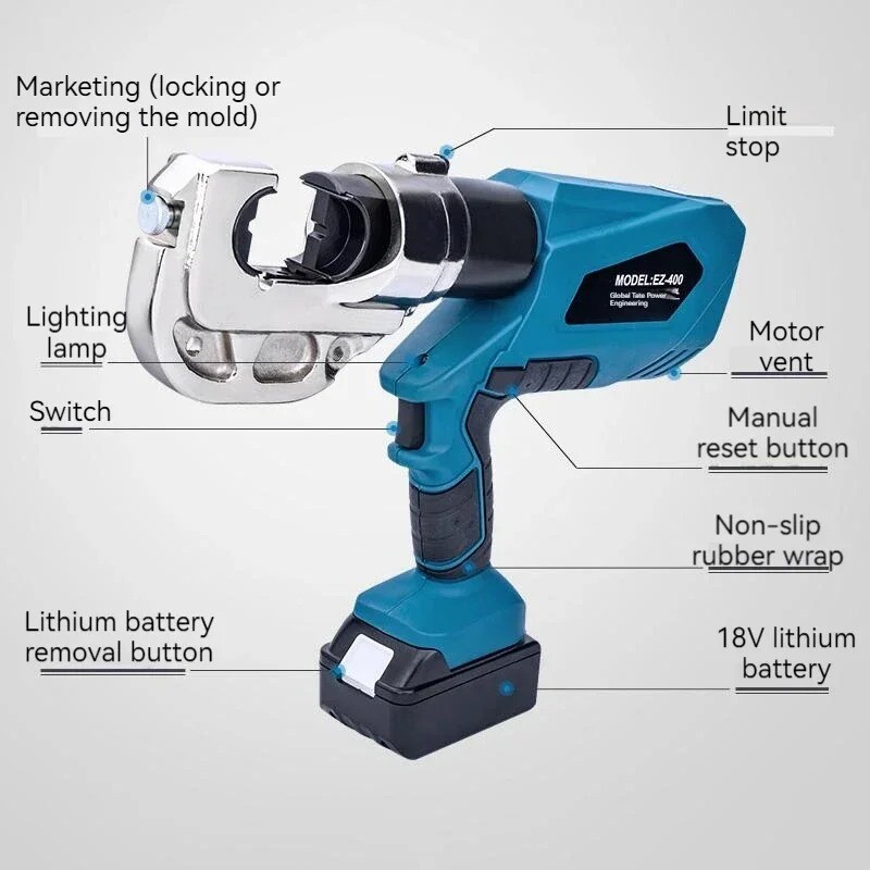 EZ-300/EZ-400 Electric Hydraulic Pliers Li-thium Voltage Cable Cutter Tools 18V