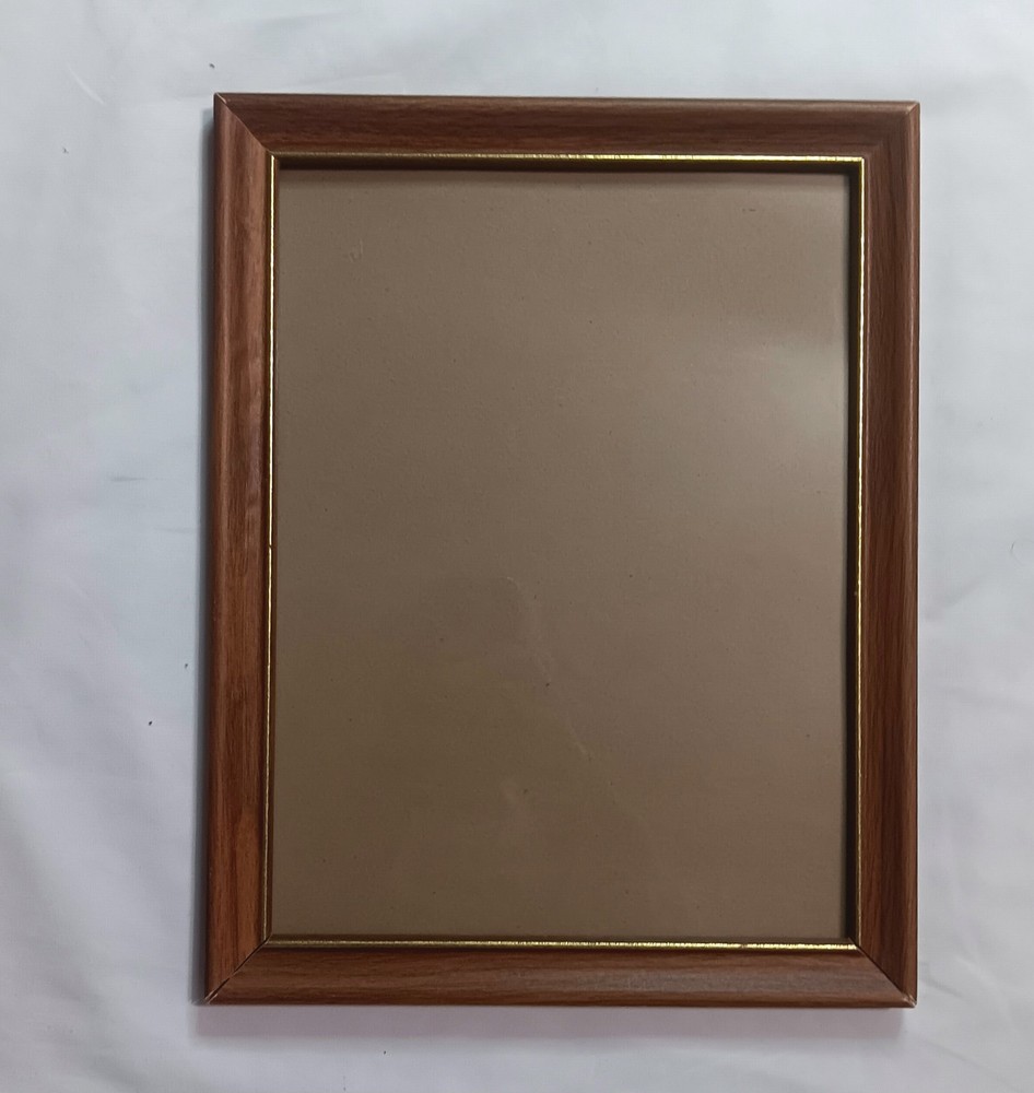 MCM Vintage Wood Photo Picture Frames. Distressed. 10×13. God Tone Brass.