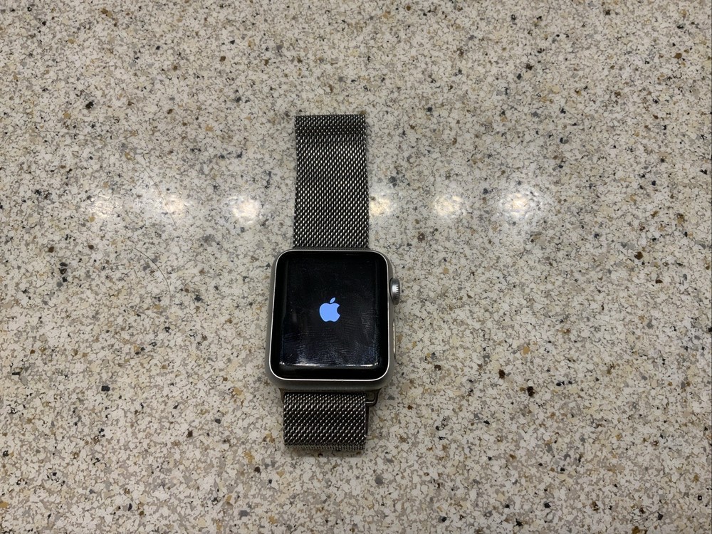 Apple Watch Series 1 38mm Rose Gold Aluminum Case with Pink Sand Sport Band...