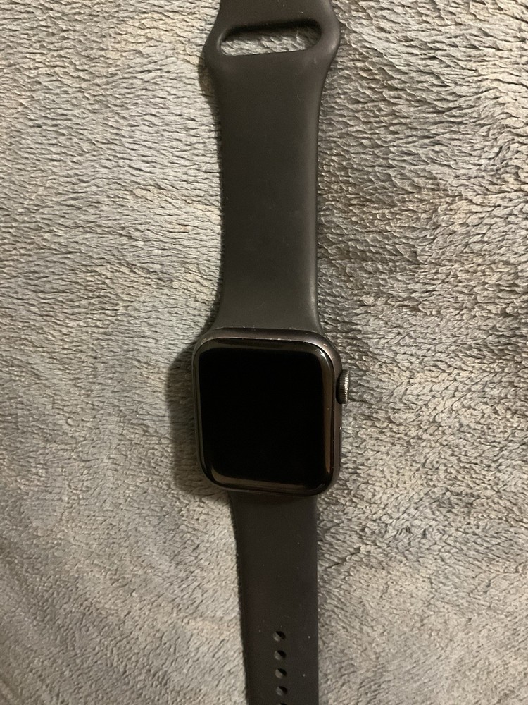 Apple Watch Series 5 40mm Gray Aluminum Case with Black Sport Band MWV82LL/A