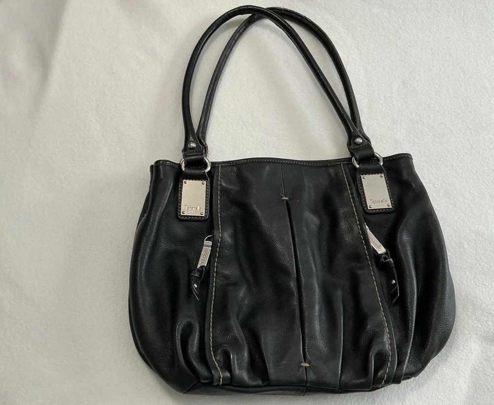 Tiganello dark brown satchel top handle bag