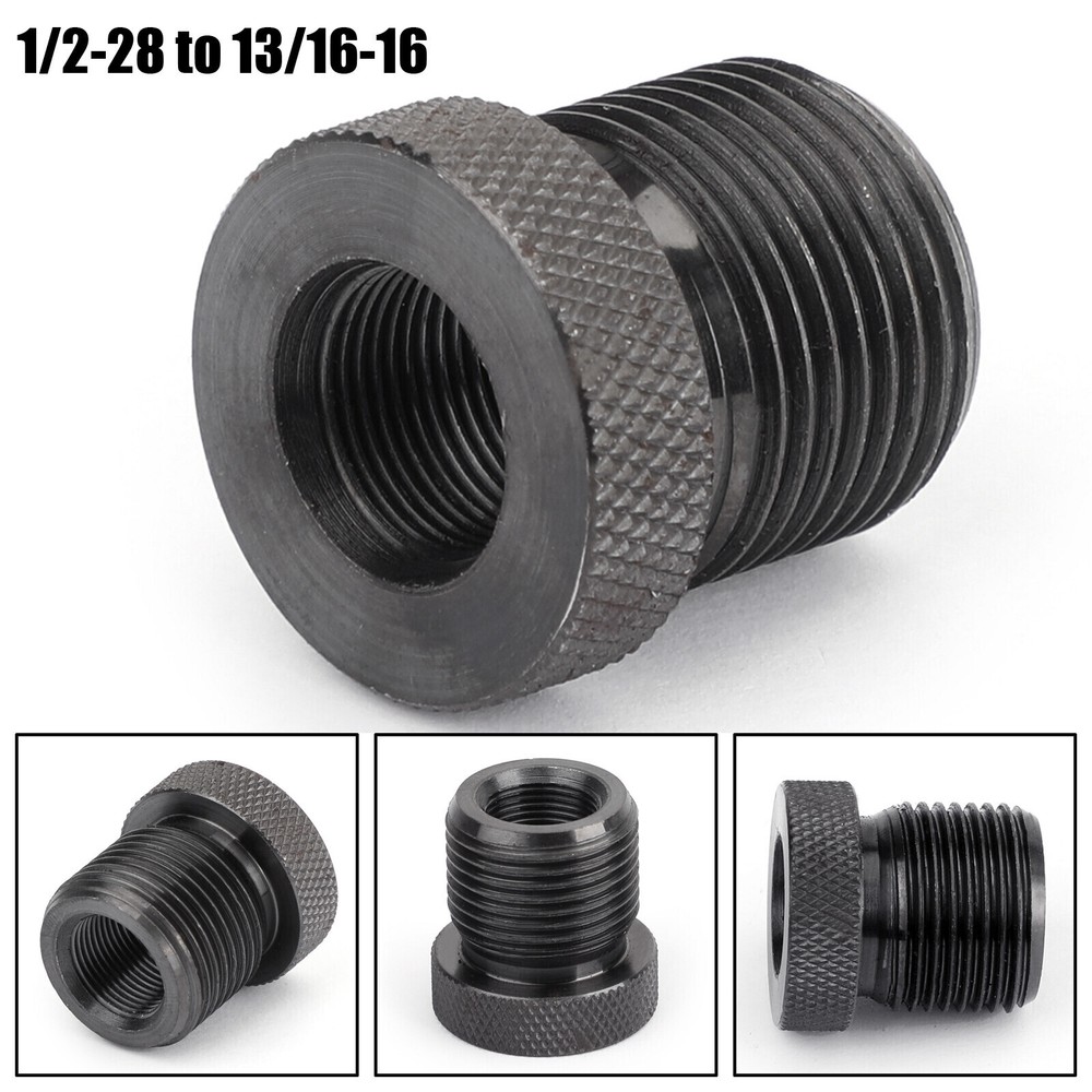 1/2-28 to 13/16-16 Black Automotive Thread Adapter 1/2x28 13/16x16 US