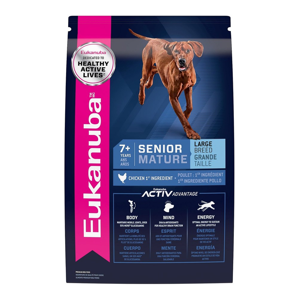 Senior Large Breed Dry Dog Food, 30 lb Bag