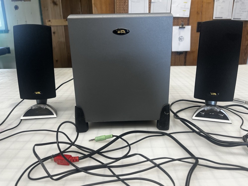 Cyber Acoustic 3-Piece Amplified Subwoofer Speaker System for PC, PS, Xbox-image