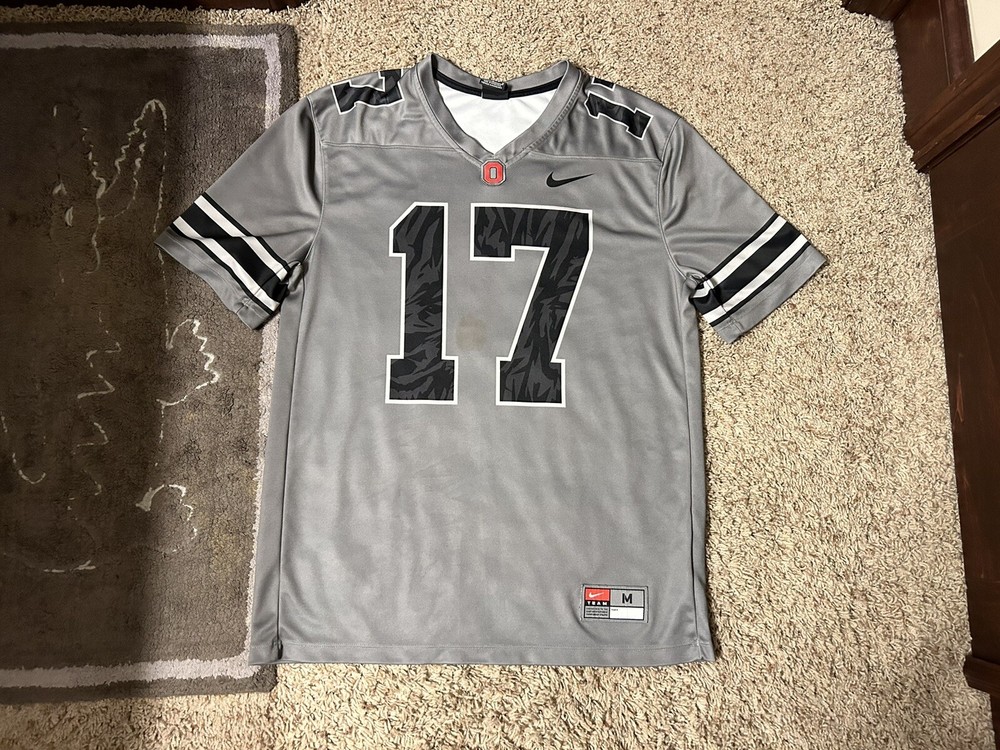 RARE 2017 Nike Ohio State Land Of Wolves Alternate Jersey #17 Screen Printed M