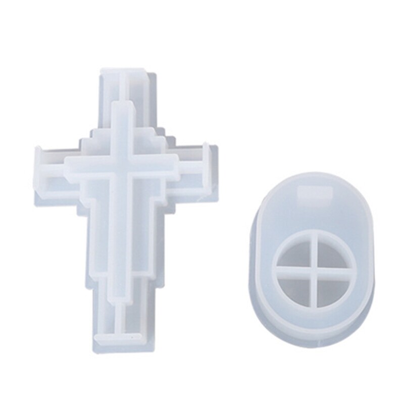 Unique for Cross Holder Molds Resin Epoxy Casting Mold for DIY Candlestic