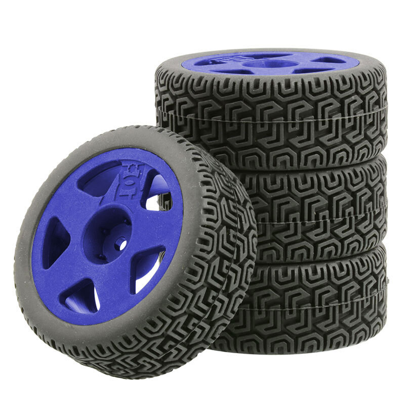 1/10 RC Rally Wheels & Tires for Tamiya TT01 TT02 XV01 DF03