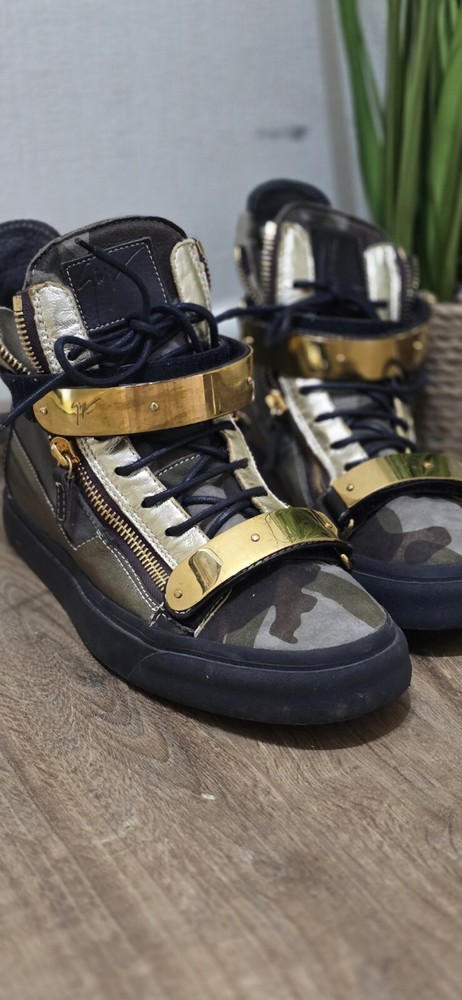 Giuseppe Zanotti Mens High Top Trainers Camo