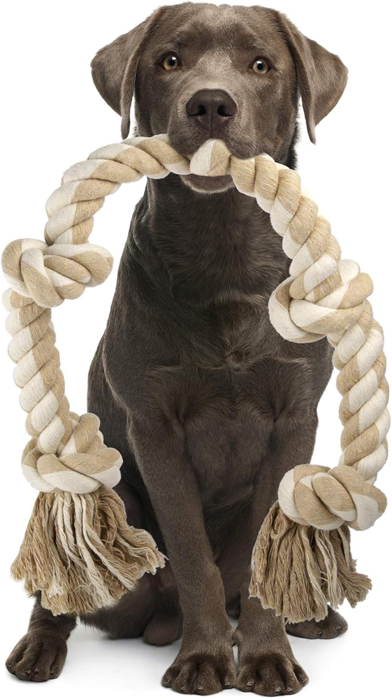 Dog Rope Toys for Aggressive Chewers, Heavy Duty Dog Chew Rope Toys for Large Me