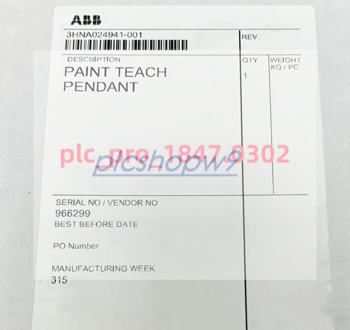 3HNA024941-001 1PCS Brand New ABB 3HNA024941-001 Teaching Pendant  Fast ship
