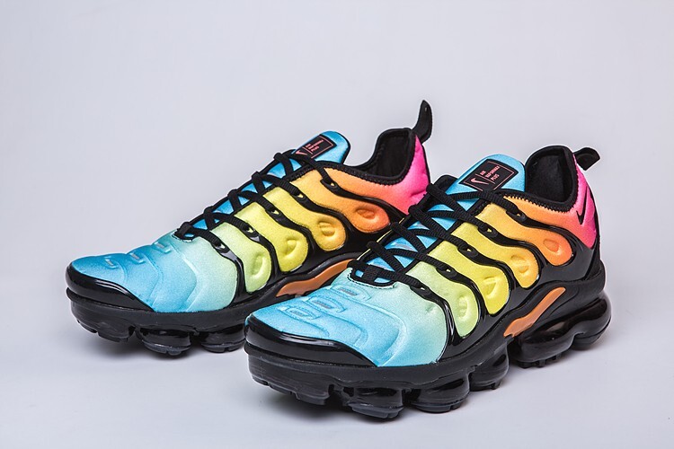 New Nike Air Max Vapormax Plus Black Rainbow