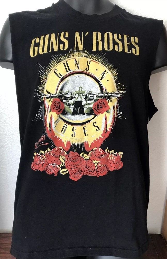 Guns N Roses 36th Anniversary WE’RE’F’N Back USA 24 Cities Tour Muscle T-shirt L
