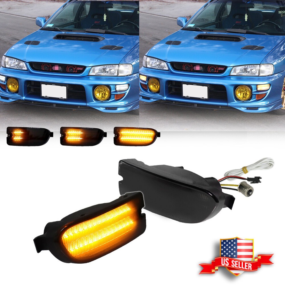 Smoke Sequential Switchback LED Turn Signals for 1999-2001 Subaru Impreza