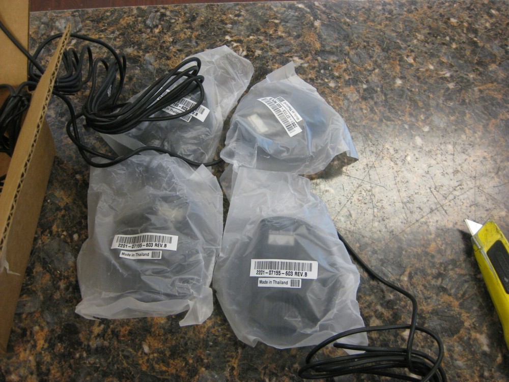 Lot (4) NEW Cisco Conference External Microphone Mics 2201-07155-603 w/ Cables