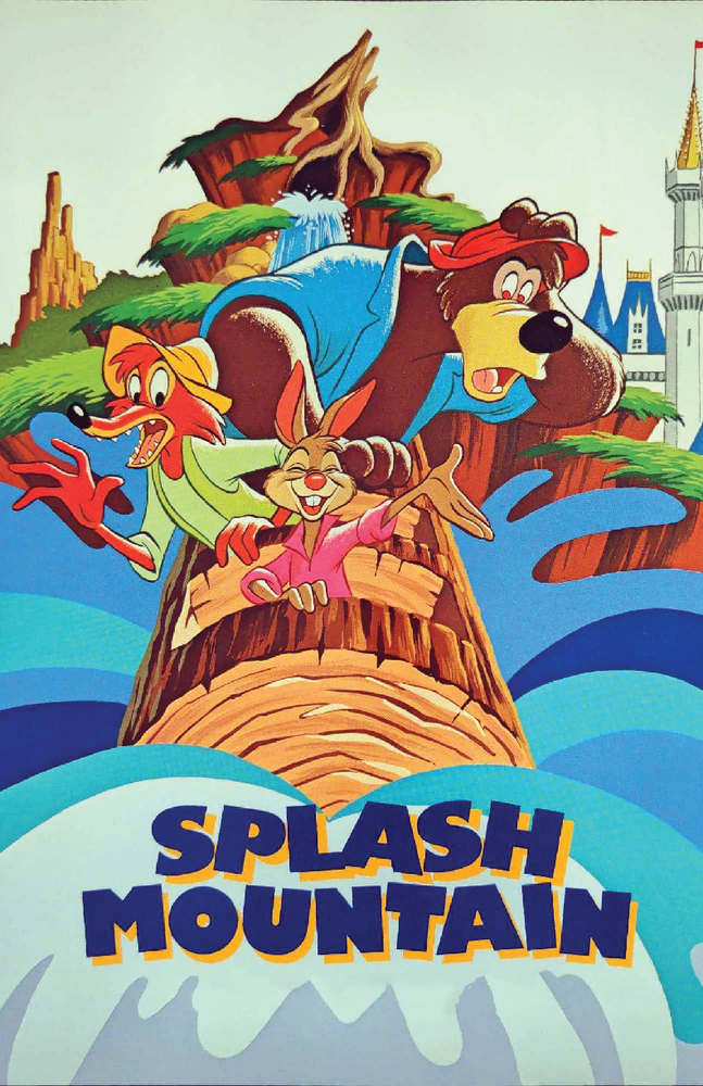 Disney Splash Mountain Brer Rabbit 13x19 Vintage Matte Poster Art