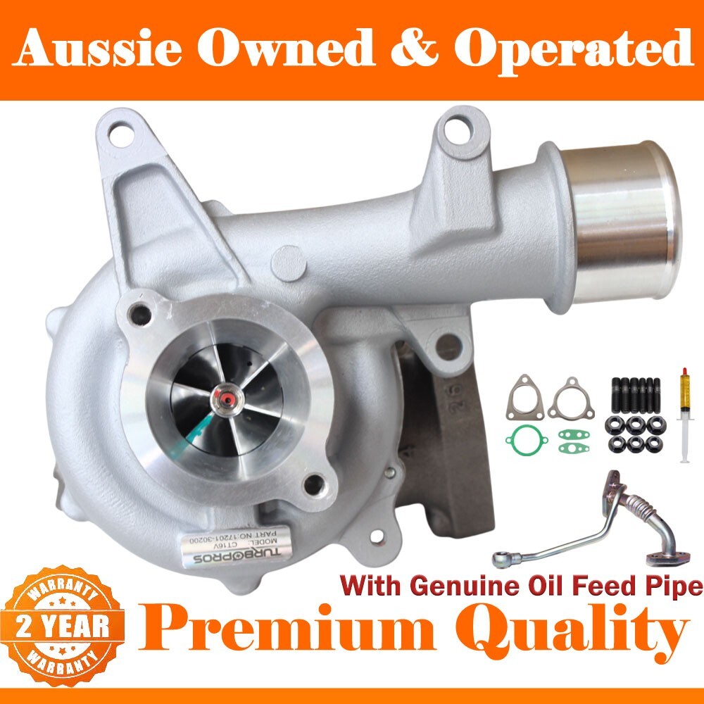 Billet Turbo No Actuator with Oil Feed Pipe for Toyota HiAce 1KD-FTV 3.0L VB35