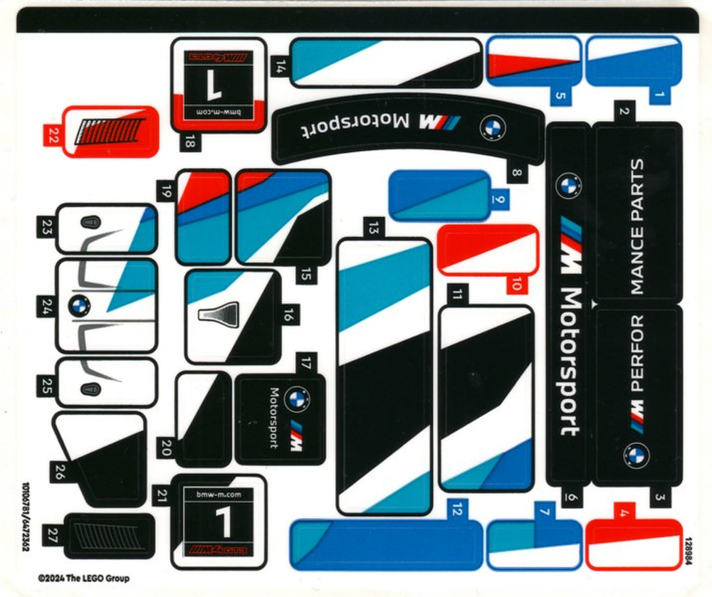 LEGO SPEED CHAMPIONS: Bmw M4 Gt3 & Bmw M Hybrid V8 Race Cars (76922)