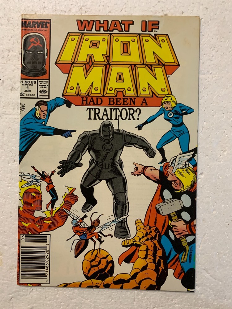 Iron Man Traitor Issue 1 VF+ Marvel Copper Age 1988 Rare Comic