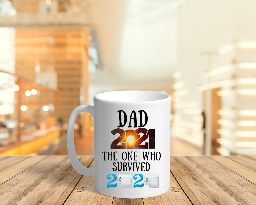 2021 Dad Survived 2020 Coffee Gift Mug For Father