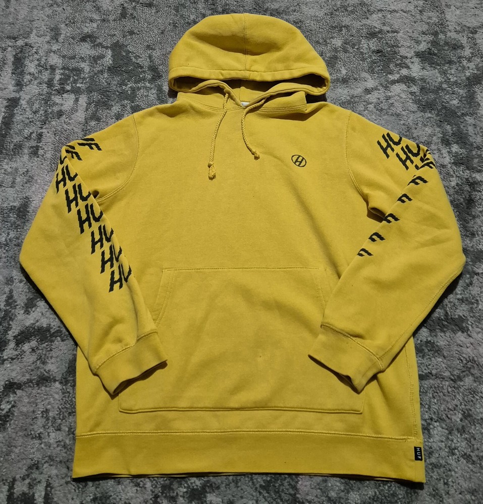 HUF Mustard Yellow Hoodie in Size S  