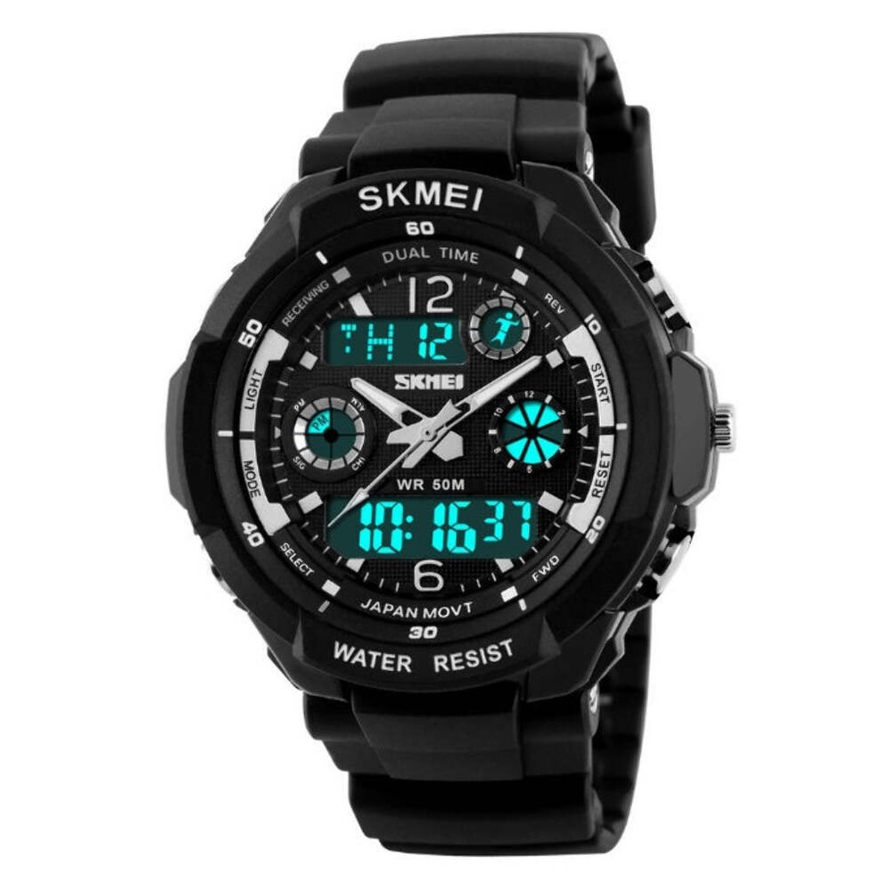 Stylish Waterproof Electronic Sports Watch with Multifunctional Features for Stu