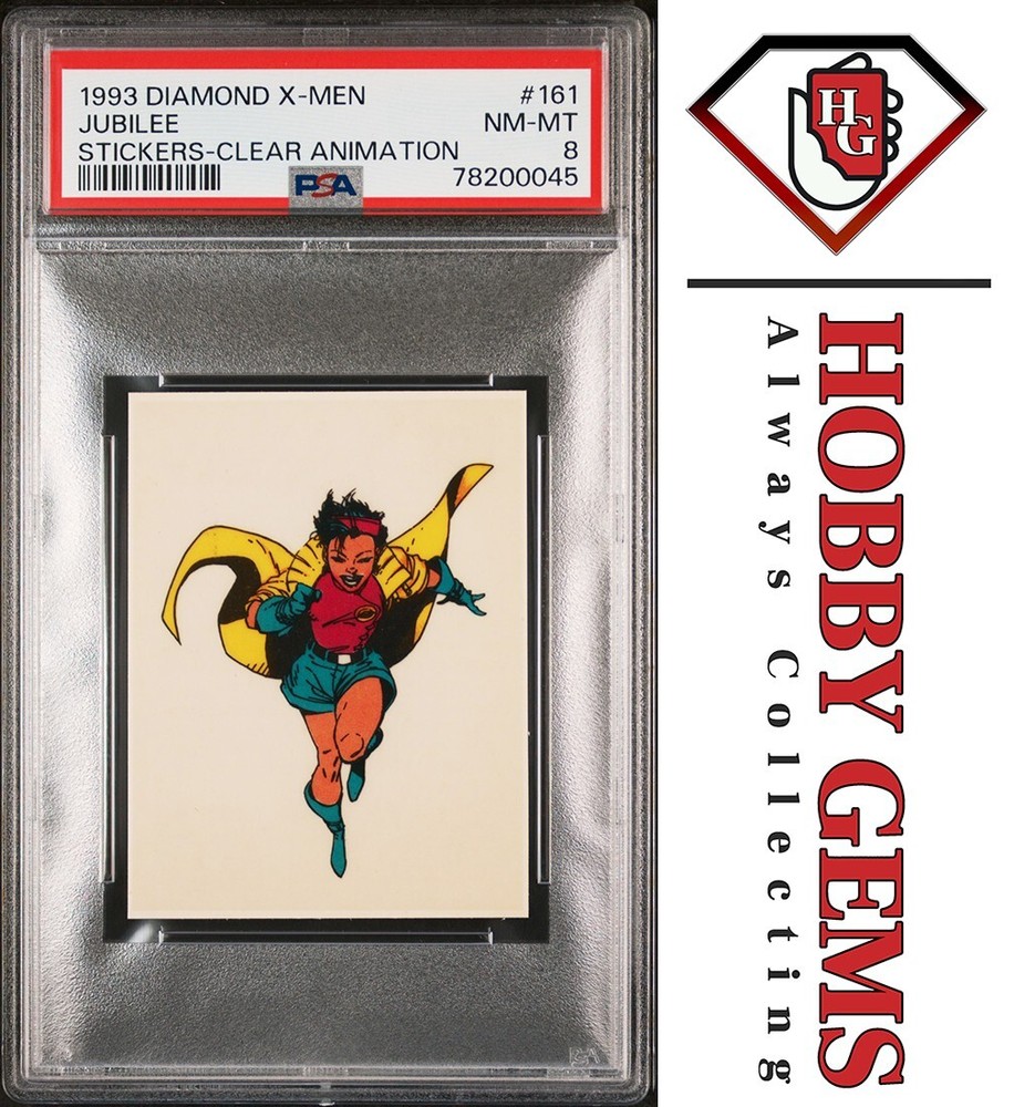 JUBILEE PSA 8 1993 Diamond Marvel X-Men Clear Animation Sticker #161