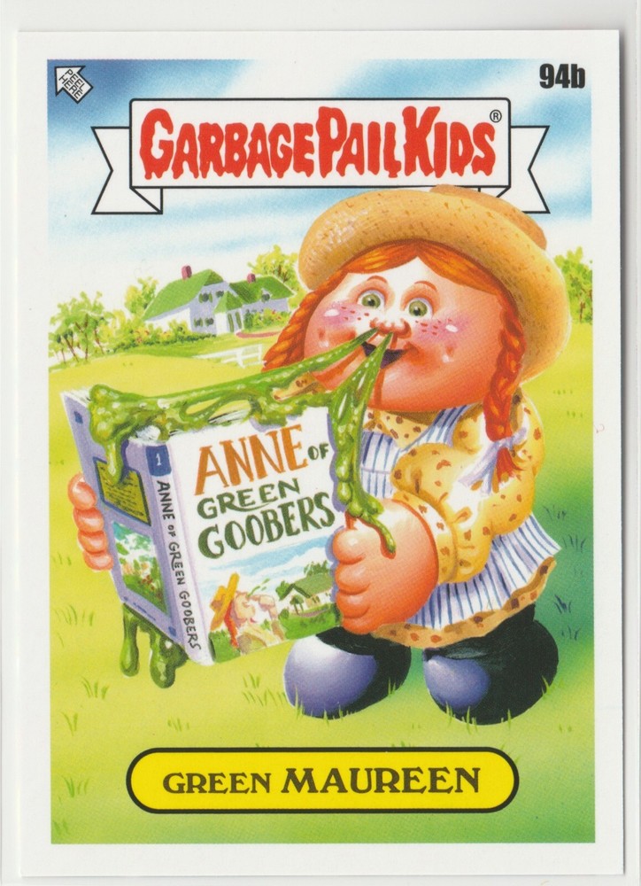 Green Maureen #94b Garbage Pail Kids GPK 2022 Book Worms Trading Card