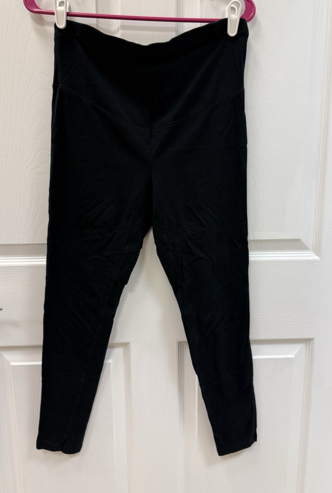 Old Navy Maternity Leggings Over The Belly Full Length Black Size Small