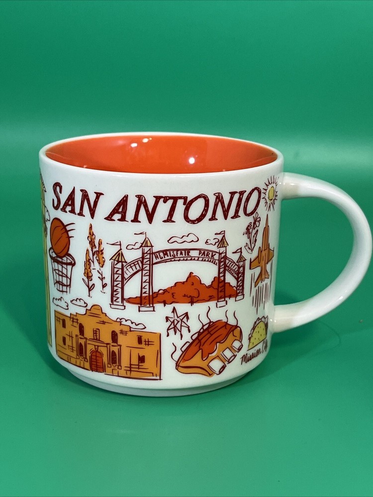 Starbucks San Antonio Been There Series Across the Globe Coffee Tea 14 oz Mug