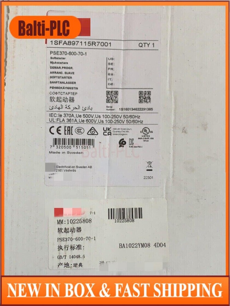 PSE370-600-70-1 NEW ABB Inverter PSE370-600-70-1 Brand New 1pcs US Free TAX