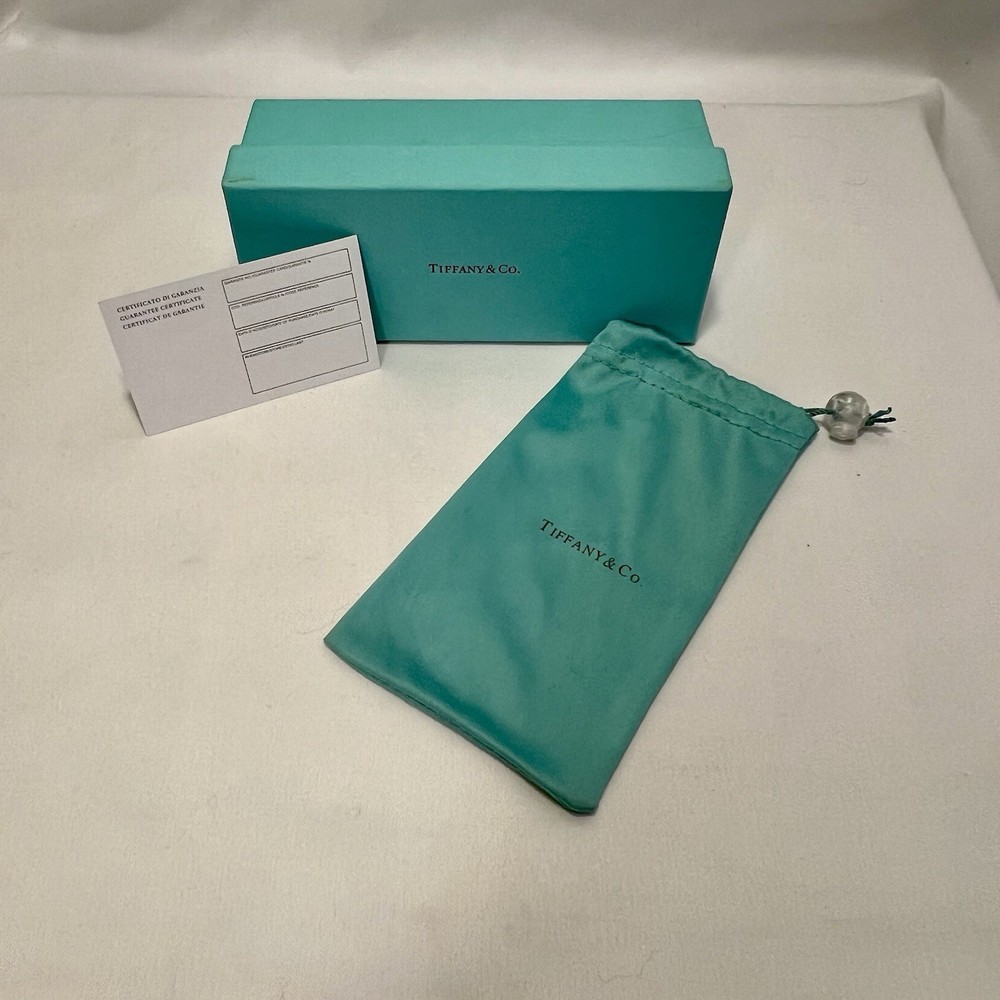 Tiffany & Co Teal Bracelet and Watch Gift Box 7x3x3 with Dust Bag and Authenticity Card