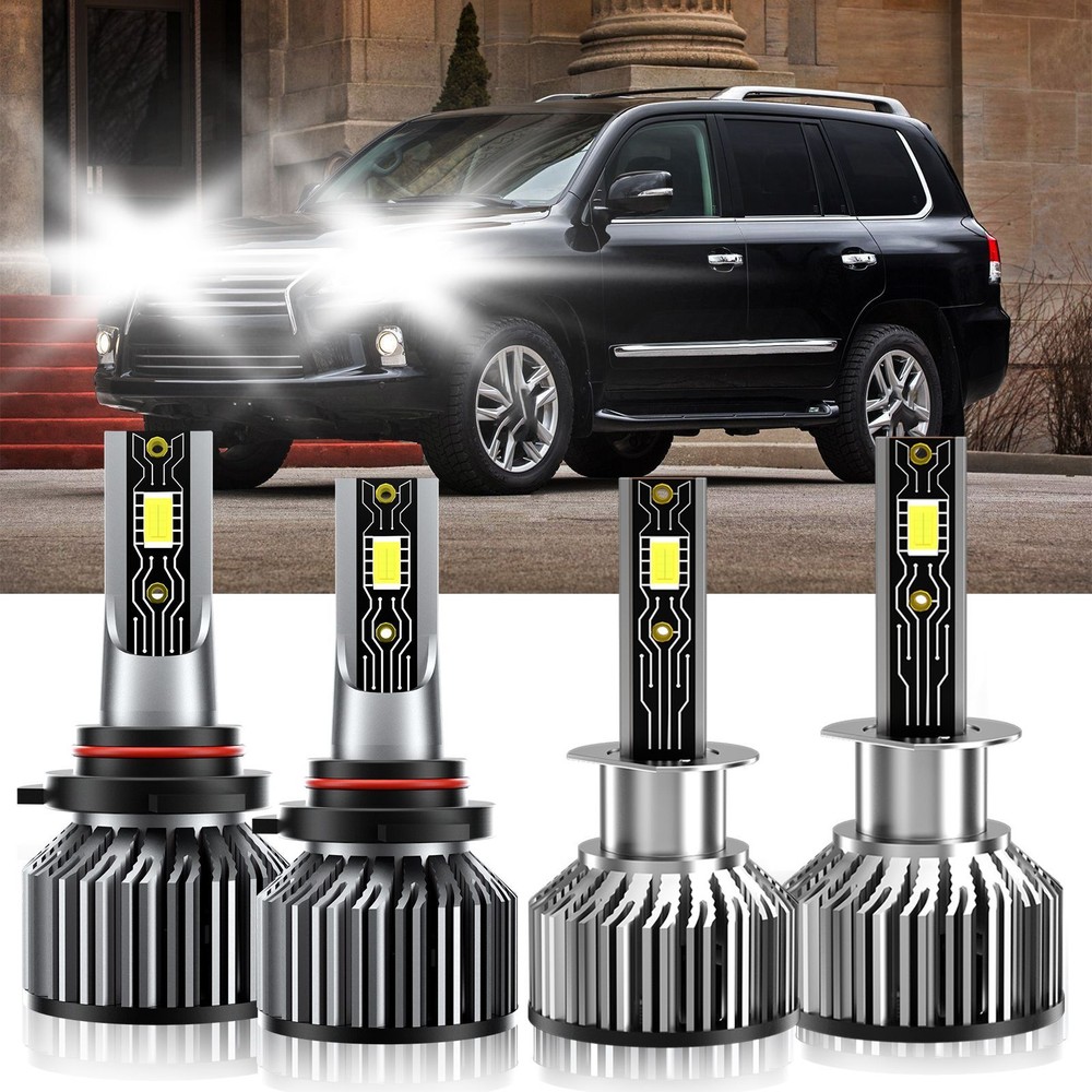 For Lexus LX470 1998-2007 9005 H1 LED Headlight Bulbs Kit Super Bright 6500K
