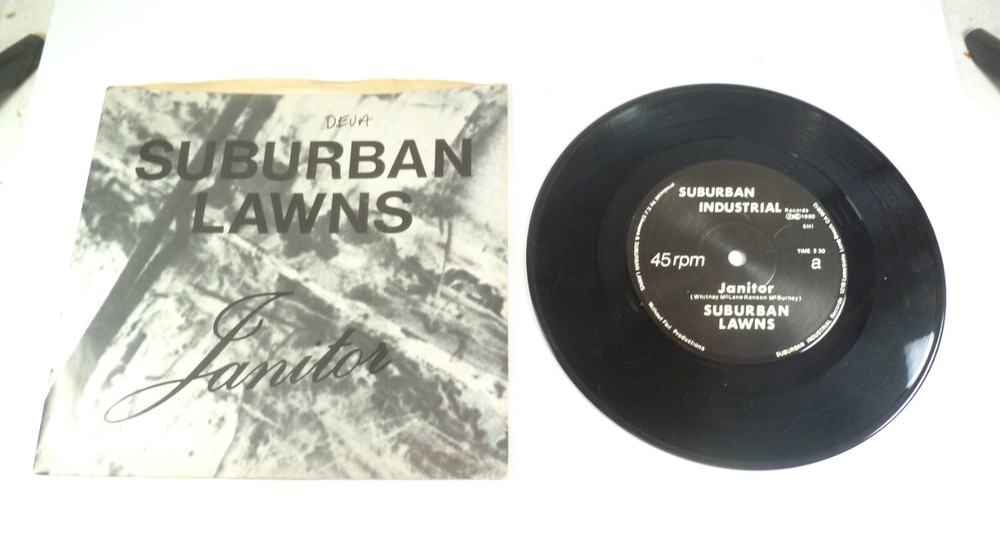 Vintage 1980 Suburban Lawns Protection Janitor 45 RPM Vinyl Record